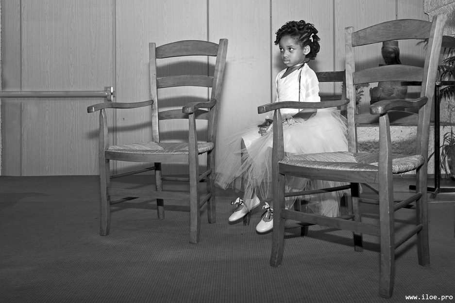 little black girl waiting